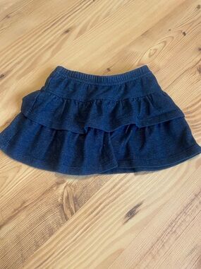 jumping beans Navy Blue Ruffled Knit Skirt